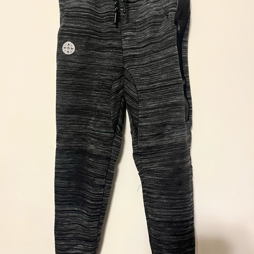 Grey knit joggers